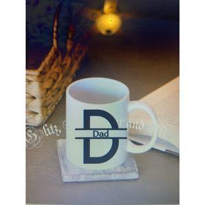 Dad coffee mug handmade can customize made with sublimation ink